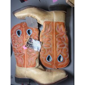 Twisted X WRS0005 Ruff Stock Cowboy Boots Womens 8B Tan Leather Western